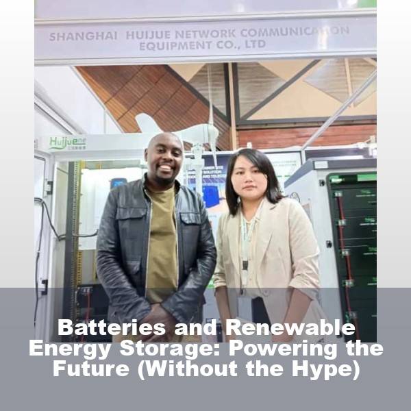 Batteries and Renewable Energy Storage: Powering the Future (Without the Hype)